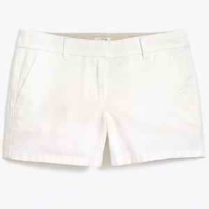J. Crew White Chino Shorts